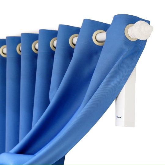 Электрокарнизы Onviz для штор на люверсах